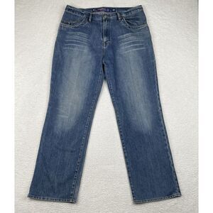 Miskeen‎ Jeans Mens 38x32 Blue Wash Y2K Baggy Hip Hop Skater Wide Leg Denim